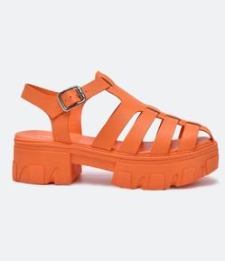 Sandália com Tiras e Sola Diferenciada Via Marte