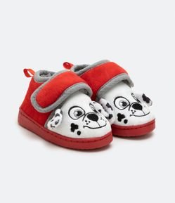 Pantufa Infantil em Fleece com Bordado Patrulha Canina - Tam 19 ao 28
