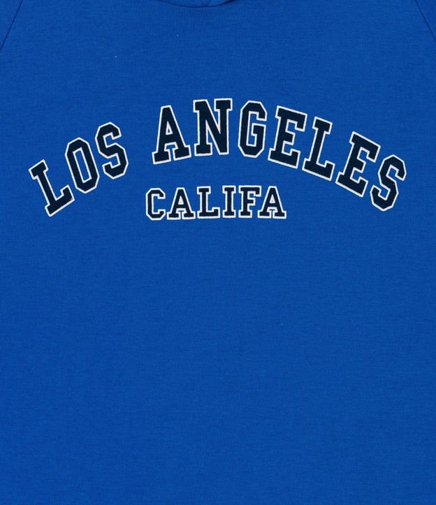 Remera Infantil Estampado Los Angeles Califa - Talle 5 a 14 años Azul 3
