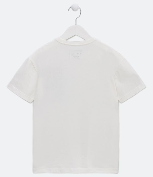 Remera Infantil con Estampado Califórnia - Talle 5 a 14 años Blanco 2