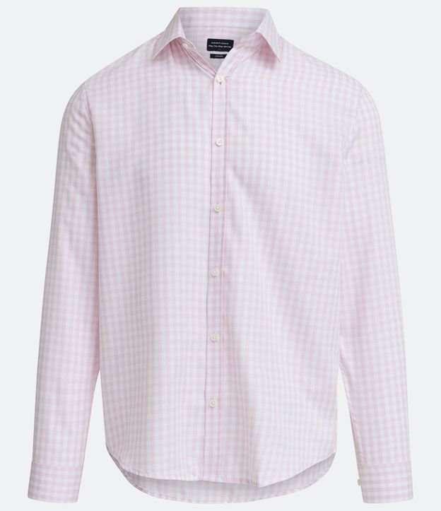 Camisa Comfort em Algodão com Estampa Xadrez