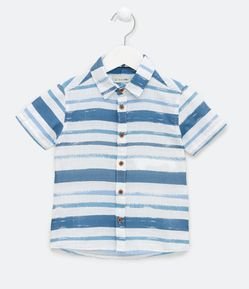 Camisa Infantil con Estampado Rayas Acuareladas - 1 a 5 años