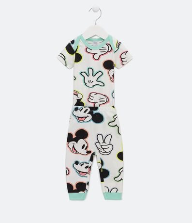 Pijama curto infantil estampado Mickey Mouse - Venca - 066901