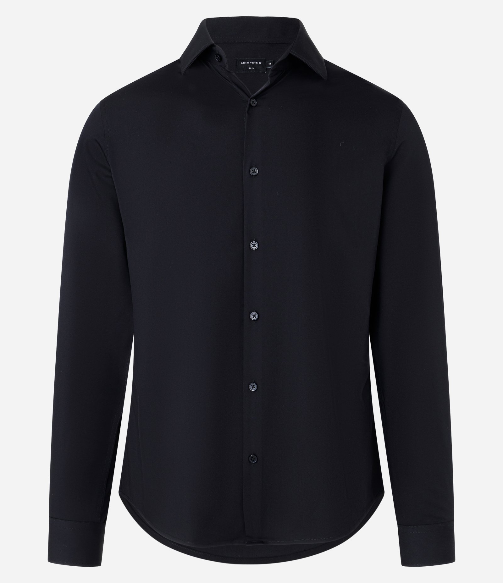 Camisa Slim em Fibra de Bambu Preto 4