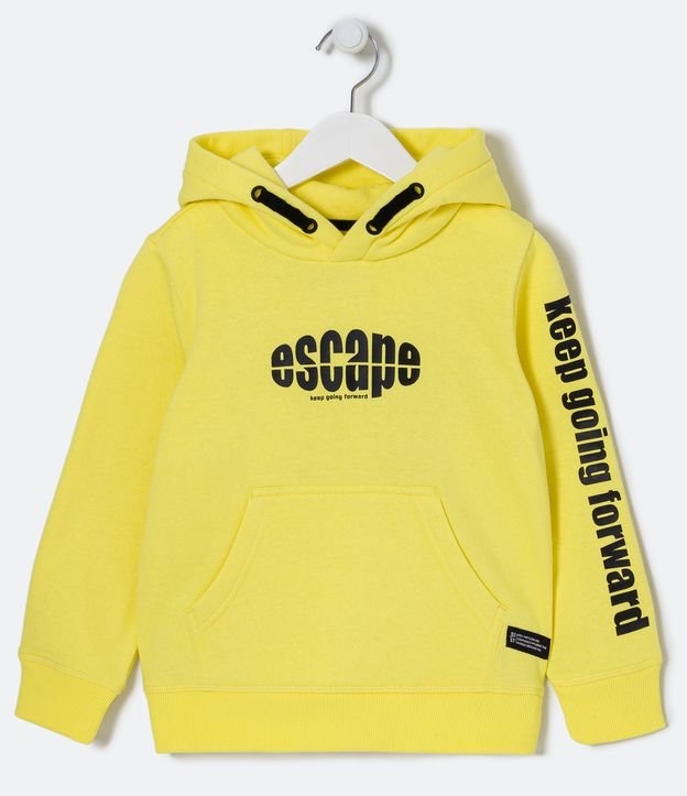 Blusão Infantil Moletom Estampa Escape - Tam 5 a 14 Anos