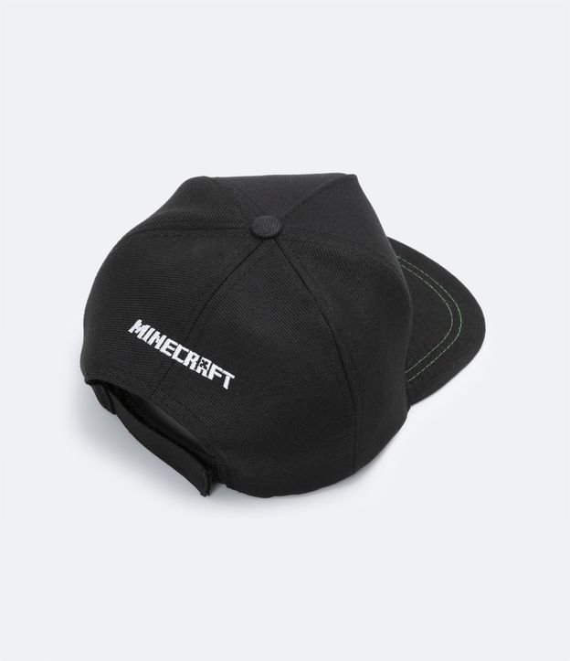 Gorra Infantil con Estampado Minecraft y Velcro - Talle U Negro 2