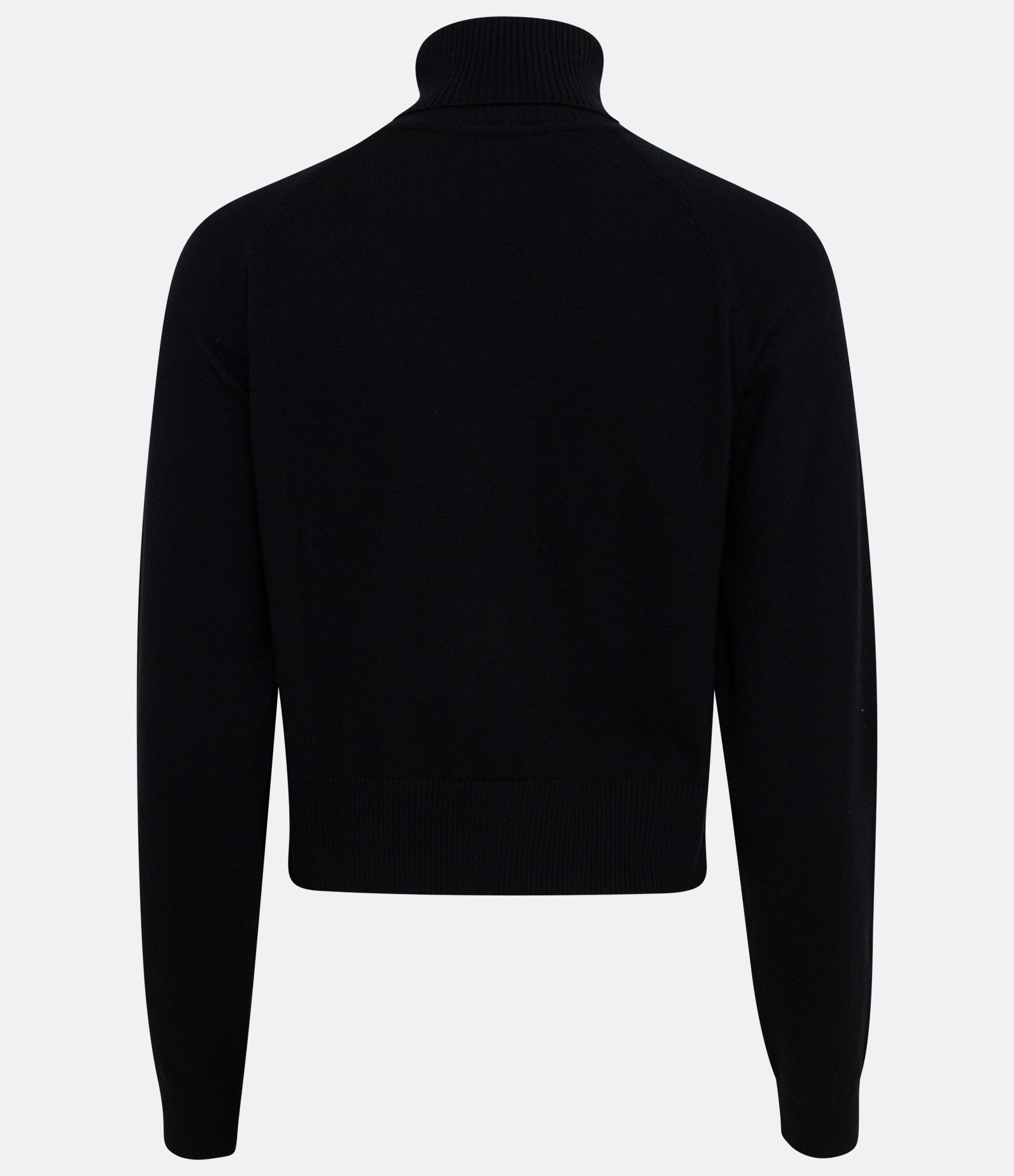 Blusa em Tricô com Gola Alta e Manga Longa Preto 2