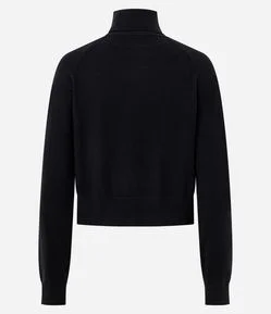 Blusa Manga Longa em Tricô com Gola Alta