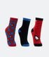 Imagem miniatura do produto Kit 03 Pares de Medias Infantil Estampado Spider-Man - Talle 20/23 a 32/35 Negro/Rojo/Azul 2
