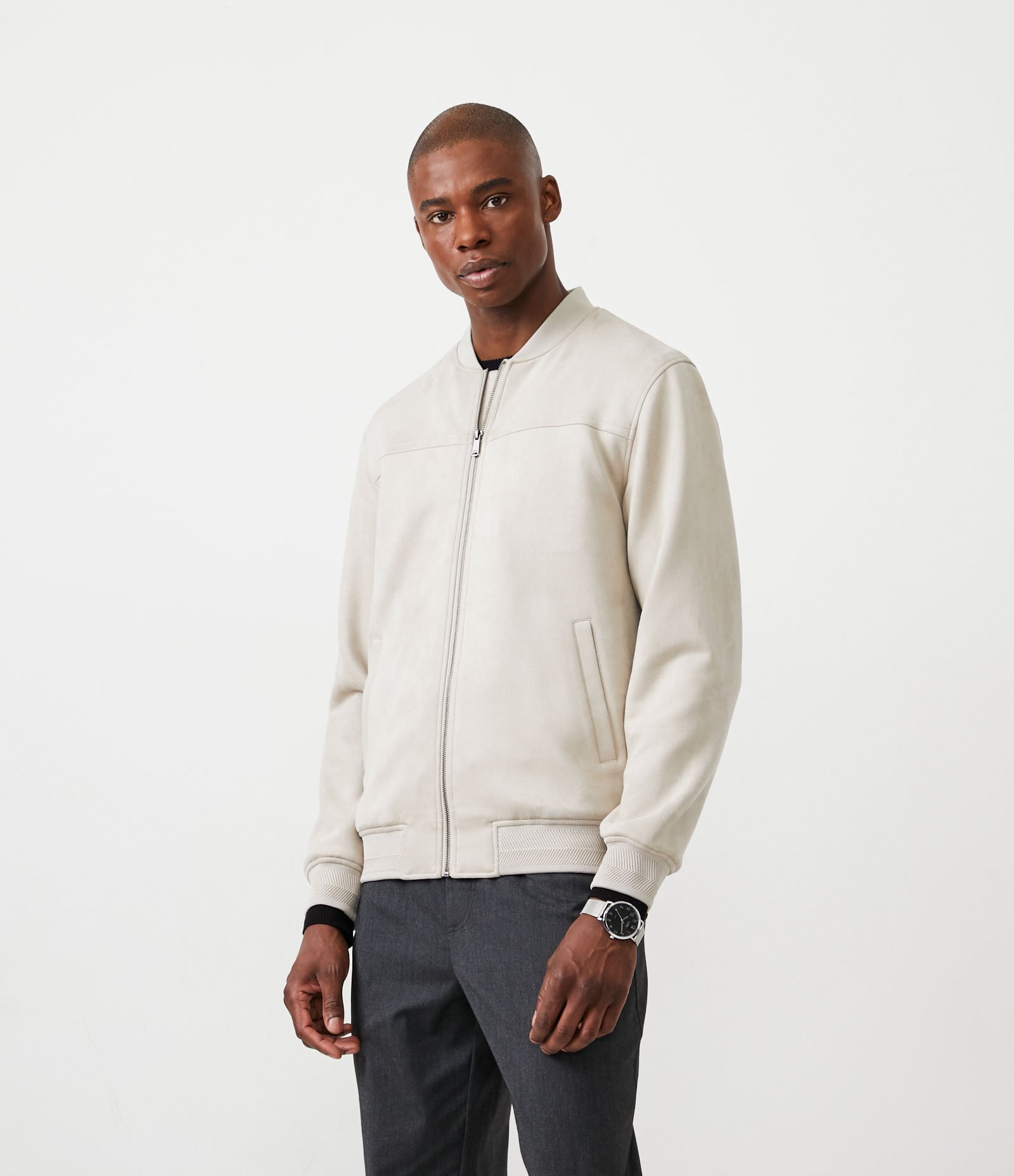 Jaqueta Bomber com Zíper e Bolsos 5