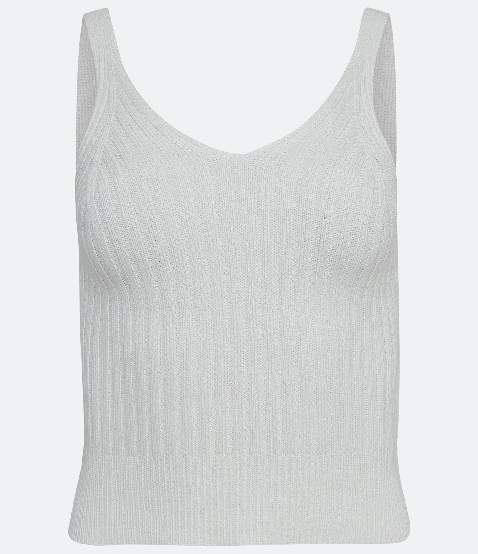 Blusa Regata Cropped em Viscose Canelada 5