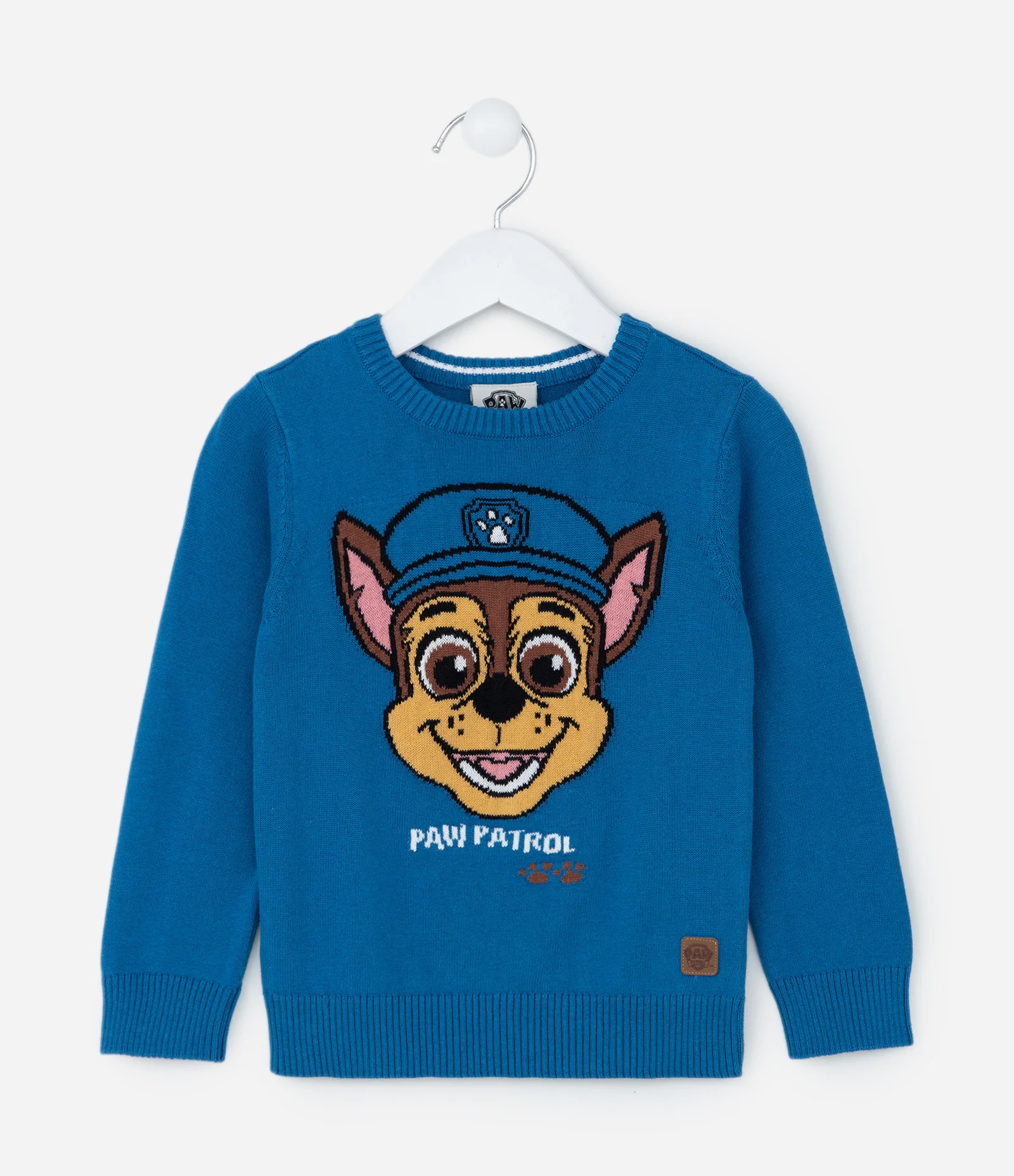 Suéter Infantil em Tricô com Estampa Patrulha Canina - Tam 2 a 5 anos Azul 1