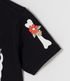 Imagem miniatura do produto Blusa Cropped Infantil Brilla en la Oscuridad con Mascarilla y Estampado Esqueleto Floral - Talle 5 a 14 años Negro 6