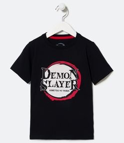 Camiseta Infantil Estampa Demon Slayer - Tam 5 a 14 Anos