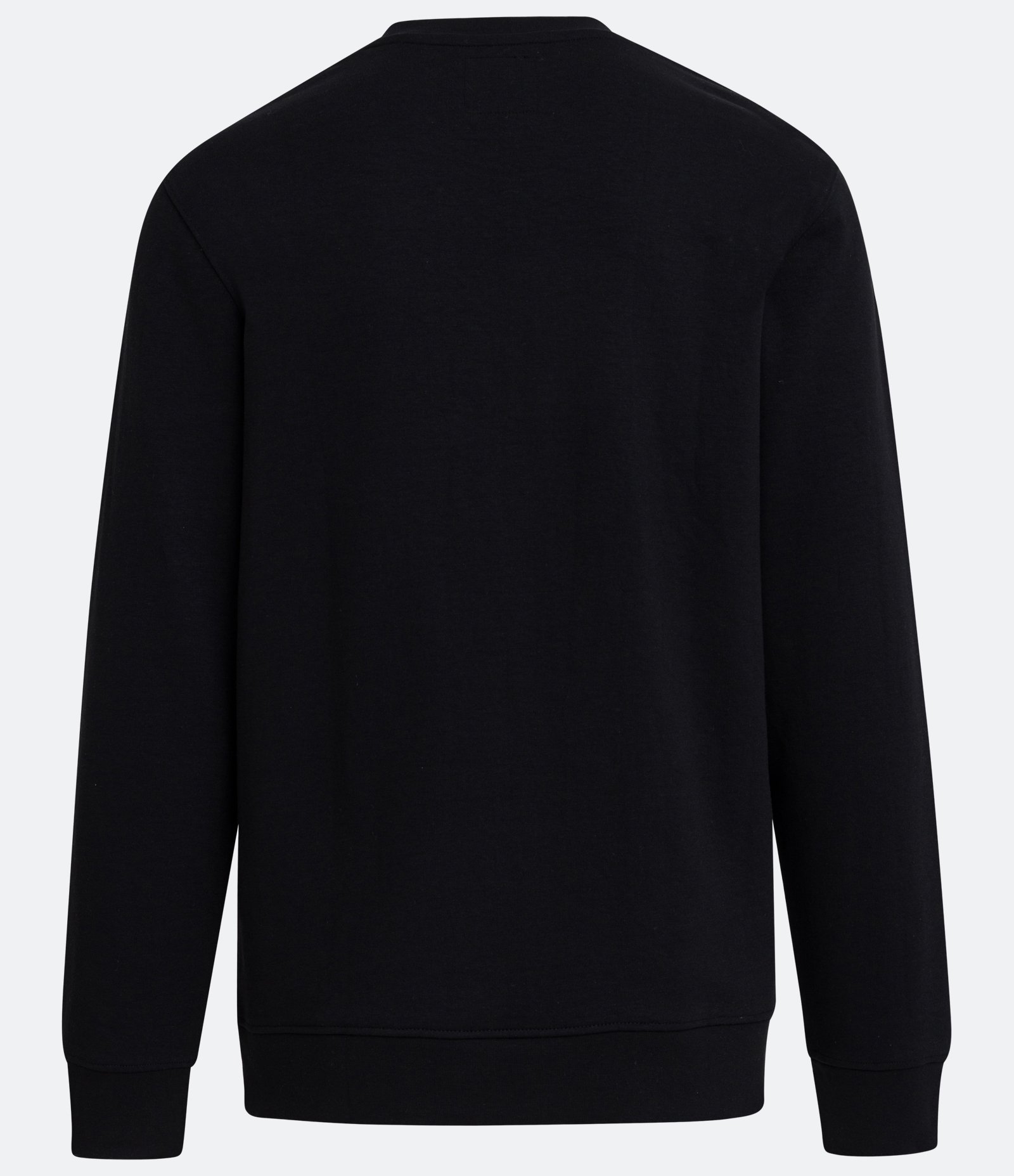 Blusão Fechado Slim em Algodão com Lettering e Punho Ajustado Preto 3