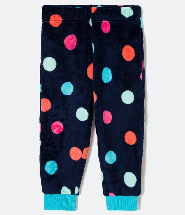 Pijama Largo Infantil en Fleece Estampado con Panda Tapa Ojo Interactivo - Talle 1 a 4 años Rosado 5