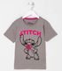 Imagem miniatura do produto Blusa Infantil con Estampado de Stitch - Talle 5 a 14 años Gris 1