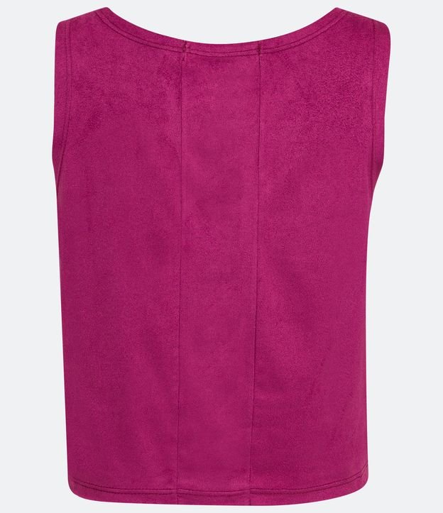 Blusa Regata com Decote Redondo e Alça Larga Rosa Forte 6