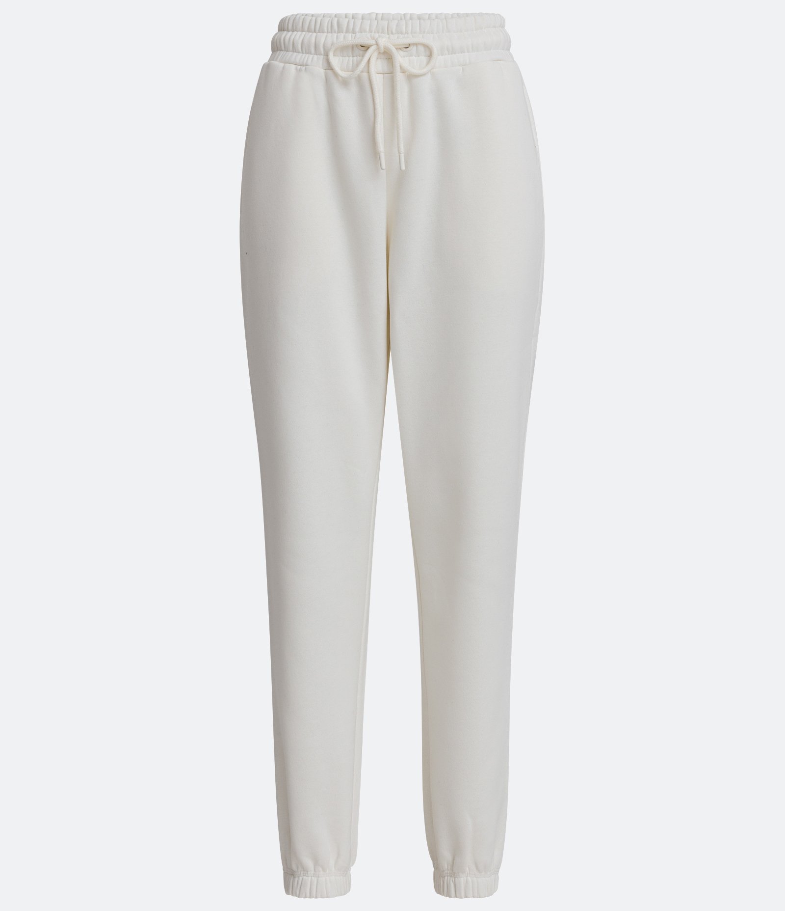 Calça Jogger Comfy em Moletom com Forro Fleece e Cós Elástico Branco 1