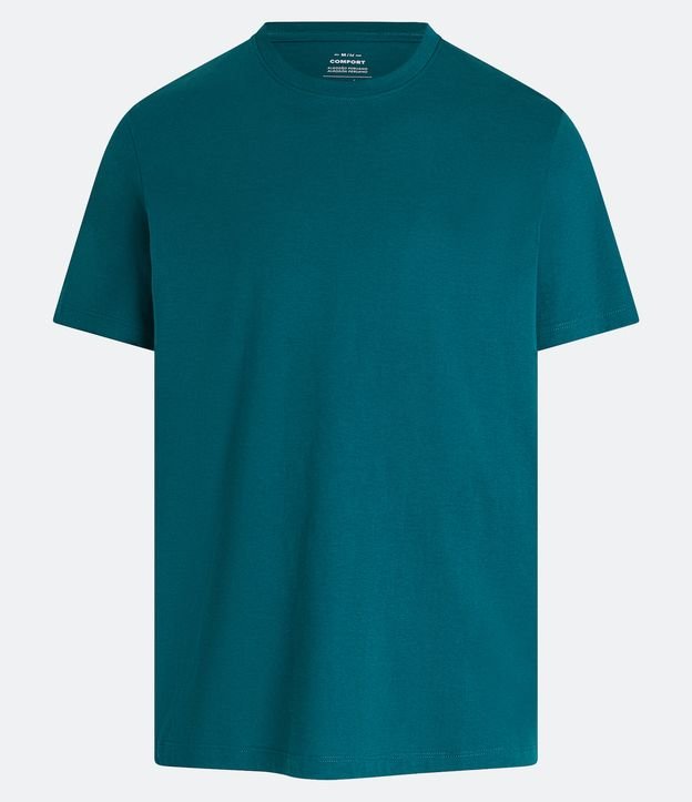 Camiseta Comfort Básica em Algodão Peruano Verde 5