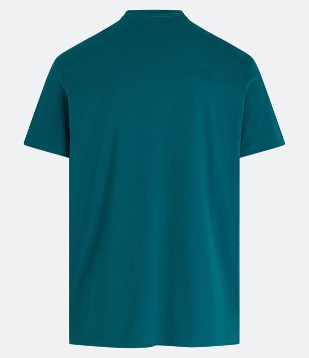 Camiseta Comfort Básica em Algodão Peruano Verde 6