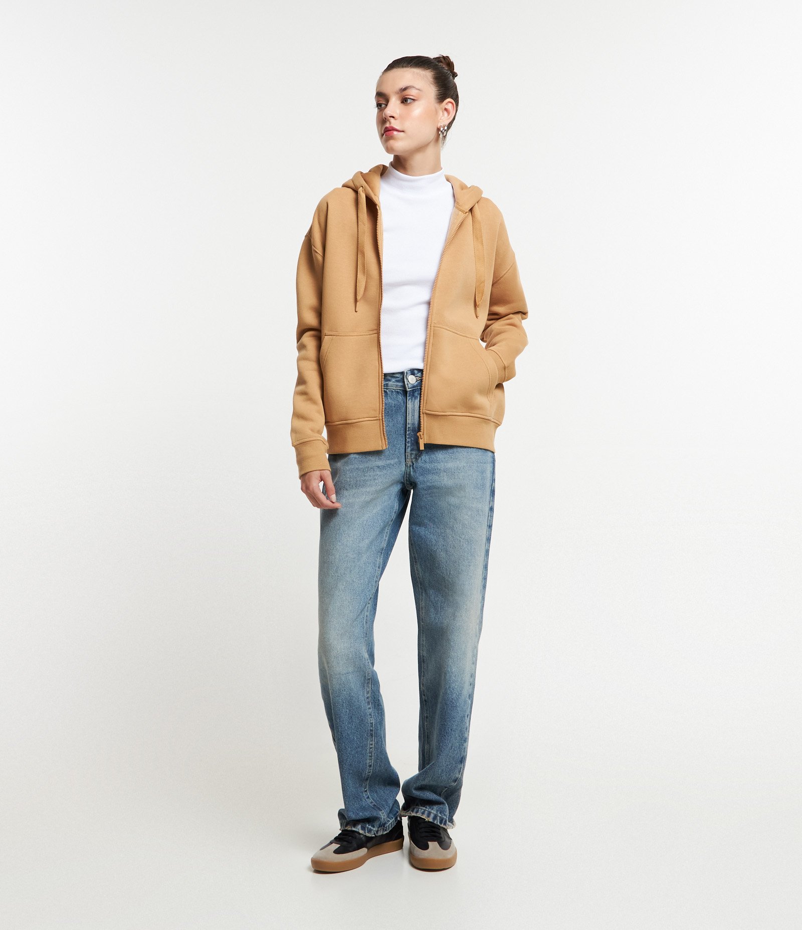 Casaco em Moletom Peluciado com Capuz e Bolso Canguru 2