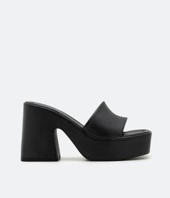 Sandália com Tira Única e Salto Flatform