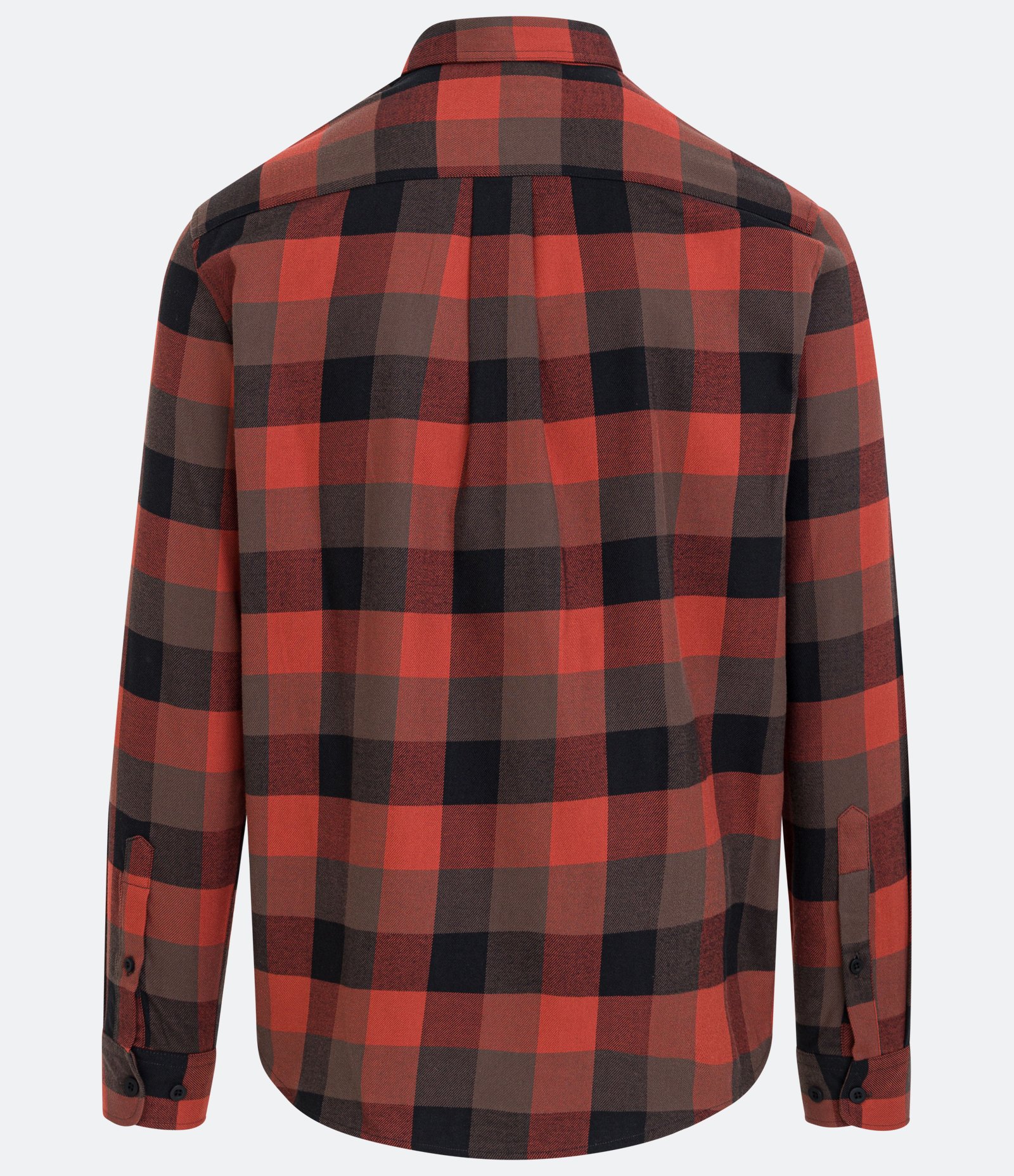 Camisa Comfort em Algodão com Estampa Xadrez e Manga Longa Vermelho 7