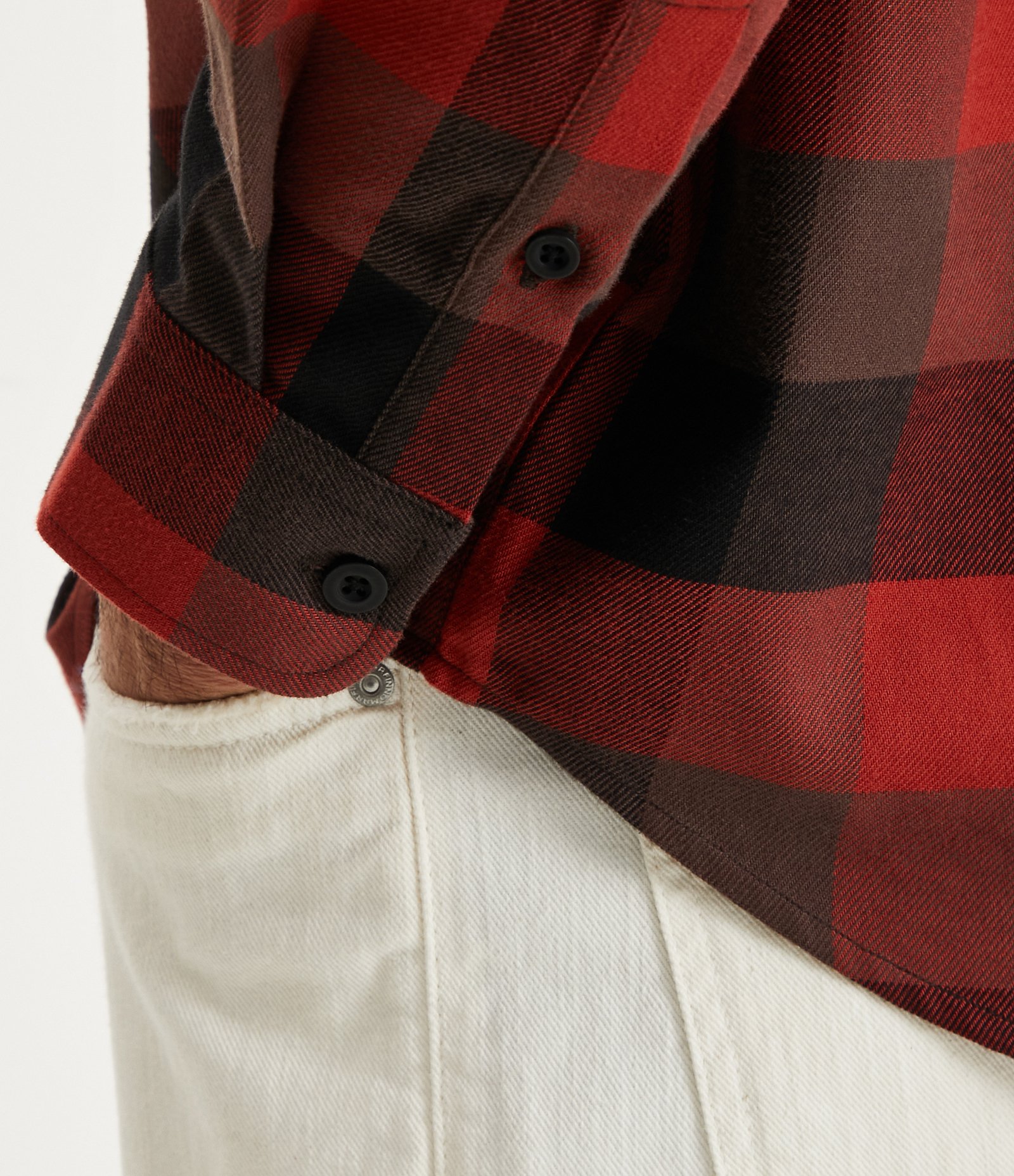 Camisa Comfort em Algodão com Estampa Xadrez e Manga Longa Vermelho 5