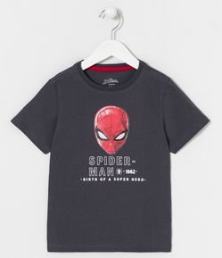 Remera Infantil en Media Malla con Estampado Spider-Man - Talle 3 a 10 años