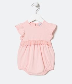 Body Infantil Texturizado com Babadinhos - Tam 0 a 18 meses