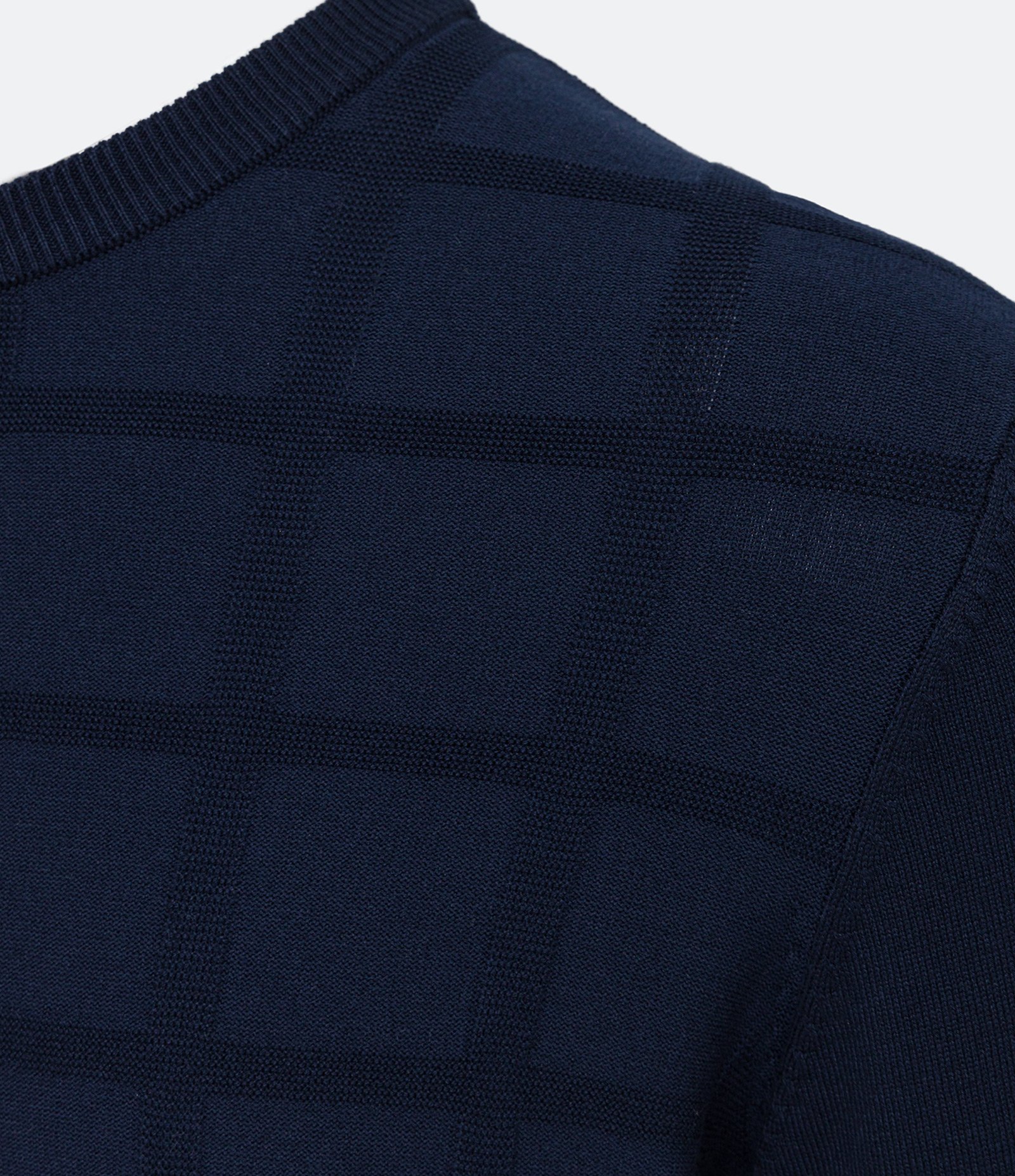 Suéter em Tricô com Textura Quadriculada 7