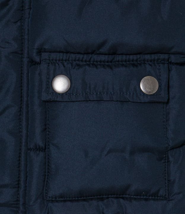 Campera Infantil con Cuello con Sherpa - Talle 01 a 05 años Azul 4