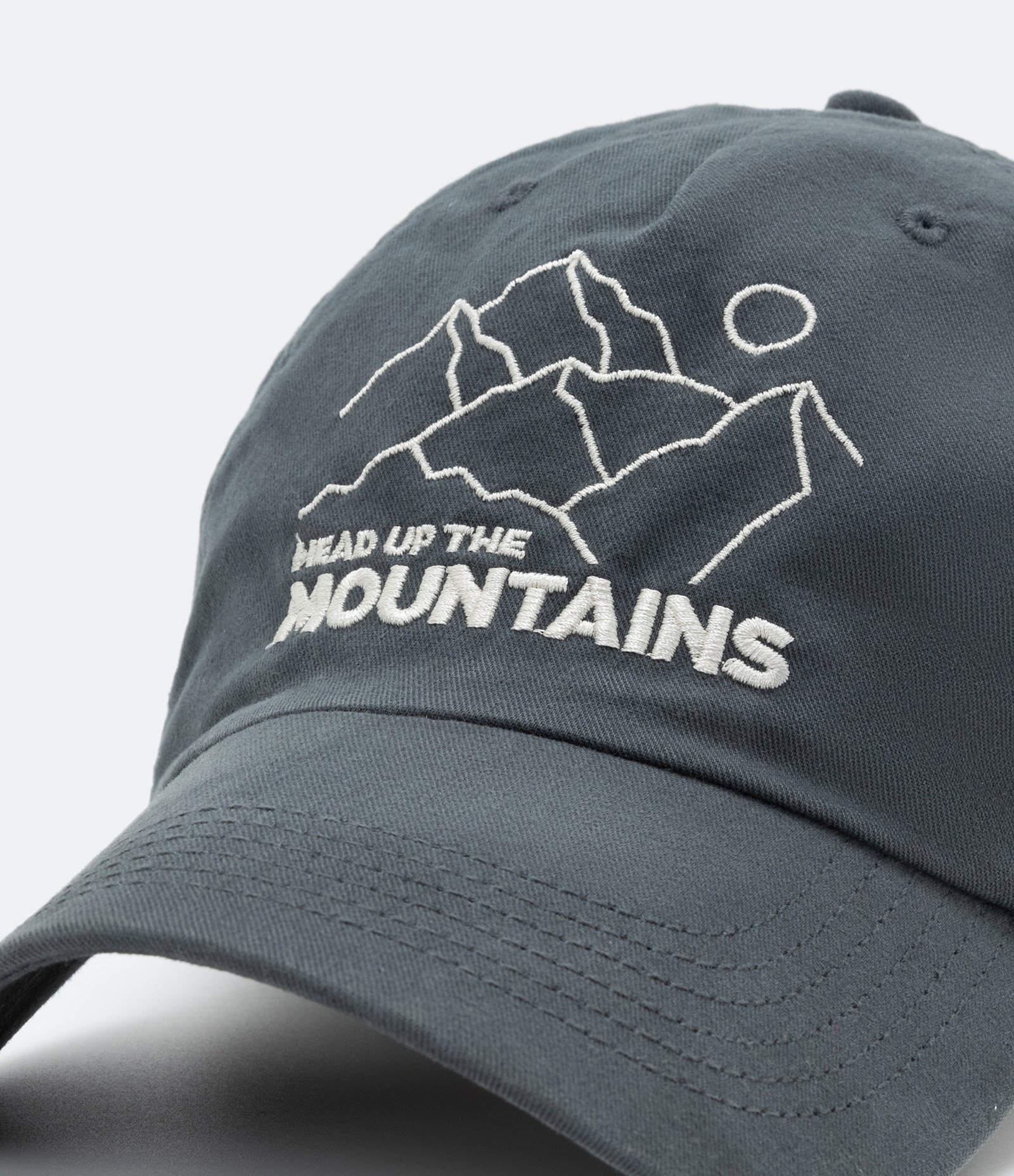 Boné Aba Curva em Algodão com Bordado e Lettering Azul 4