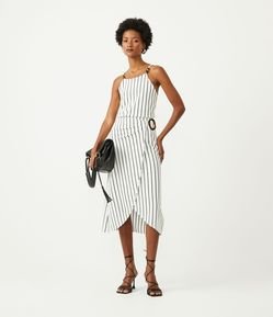 Saia Midi em Malha com Transpasse