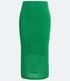 Imagem miniatura do produto Pollera Midi de Punto con Cintura Elástica y Puntos Diamante Verde 6