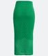 Imagem miniatura do produto Pollera Midi de Punto con Cintura Elástica y Puntos Diamante Verde 7