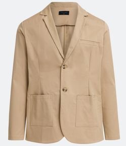 Blazer em Algodão com Bolsos