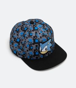 Boné Aba Reta Estampa Sonic