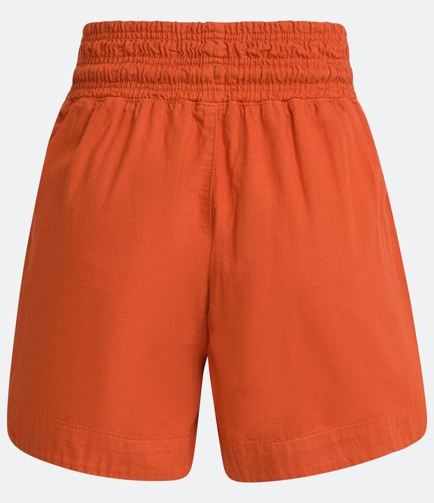 Short Runner em Liocel com Bolsos Aplicados Laranja 6