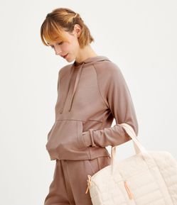 Buzo Deportivo Canguro con Capucha y Bolsillo Frontal