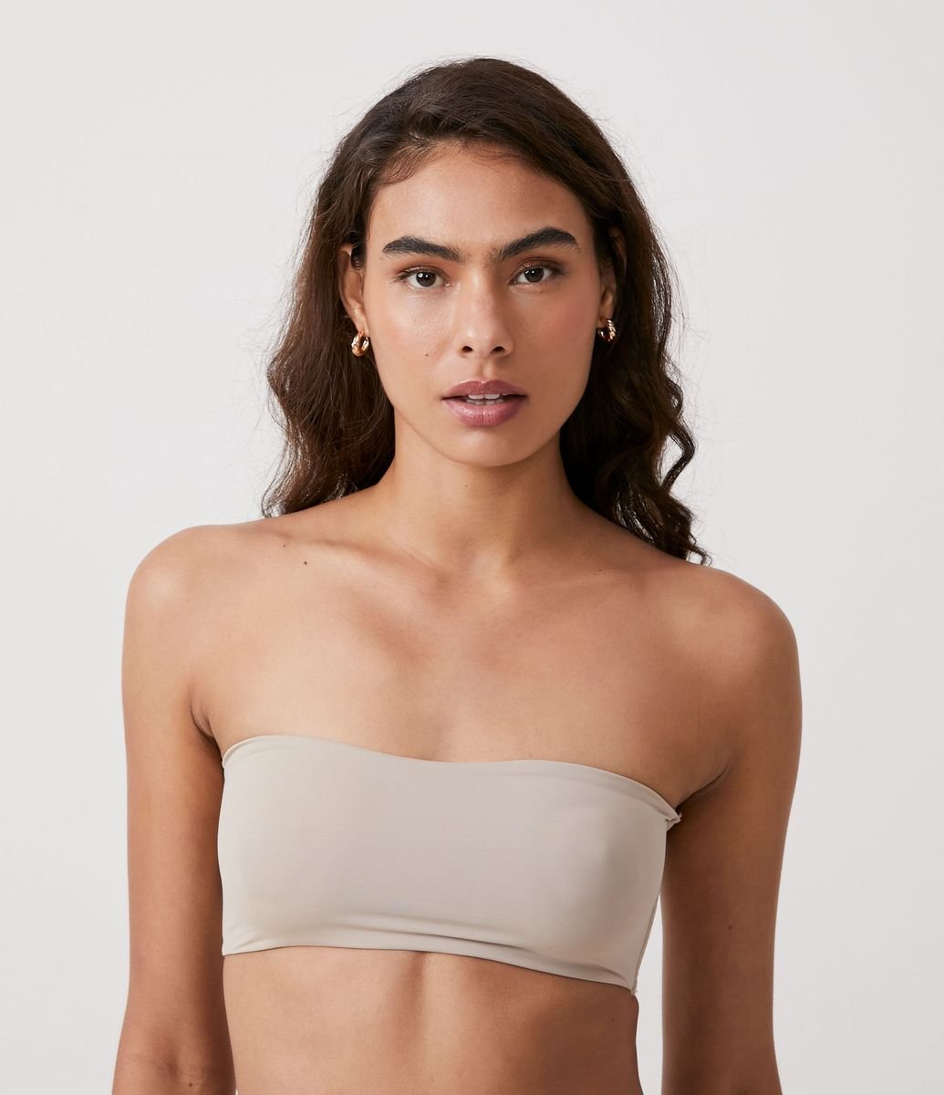 Top Cropped em Microfibra Tomara Que Caia Branco 9001