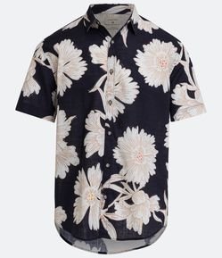 Camisa Comfort em Algodão com Estampa Floral