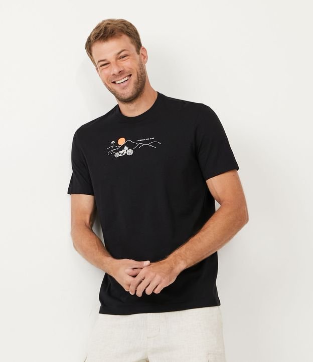 Camiseta Comfort em Algodão com Estampa Summer Sun Ride