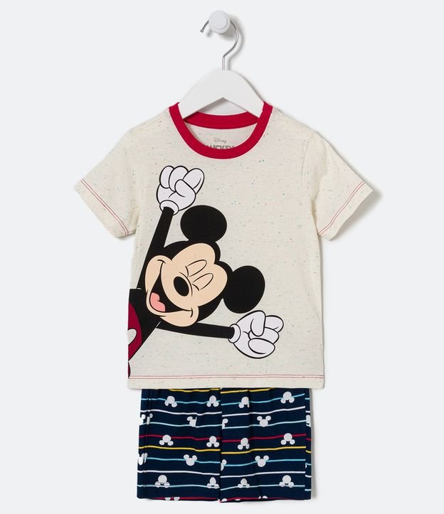 Pijama curto infantil estampado Mickey Mouse - Venca - 066901