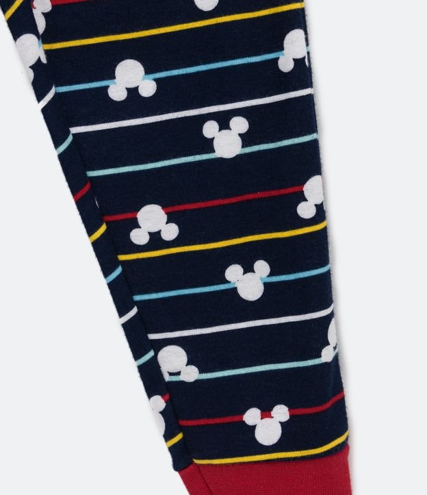 Pijama Longo Infantil Estampa Mickey - Tam 1 a 4 Anos Branco 5