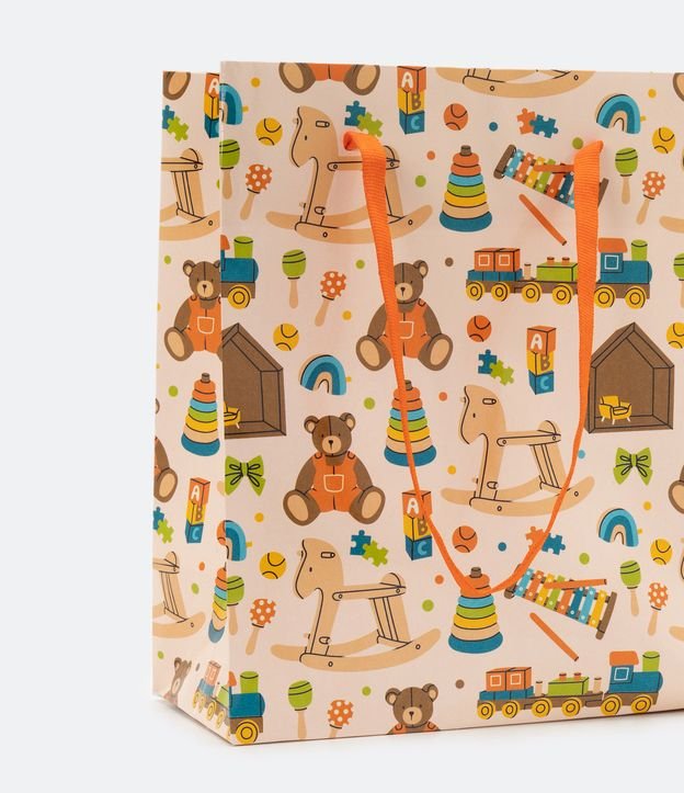 Bolsa Pequeña de Papel con Estampado de Juguetes Surtida 3