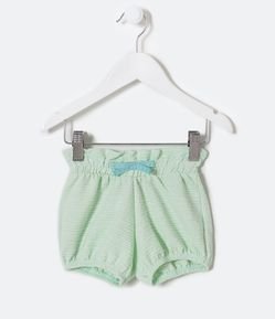 Short Infantil com Lacinho no Cós - Tam 0 a 18 meses