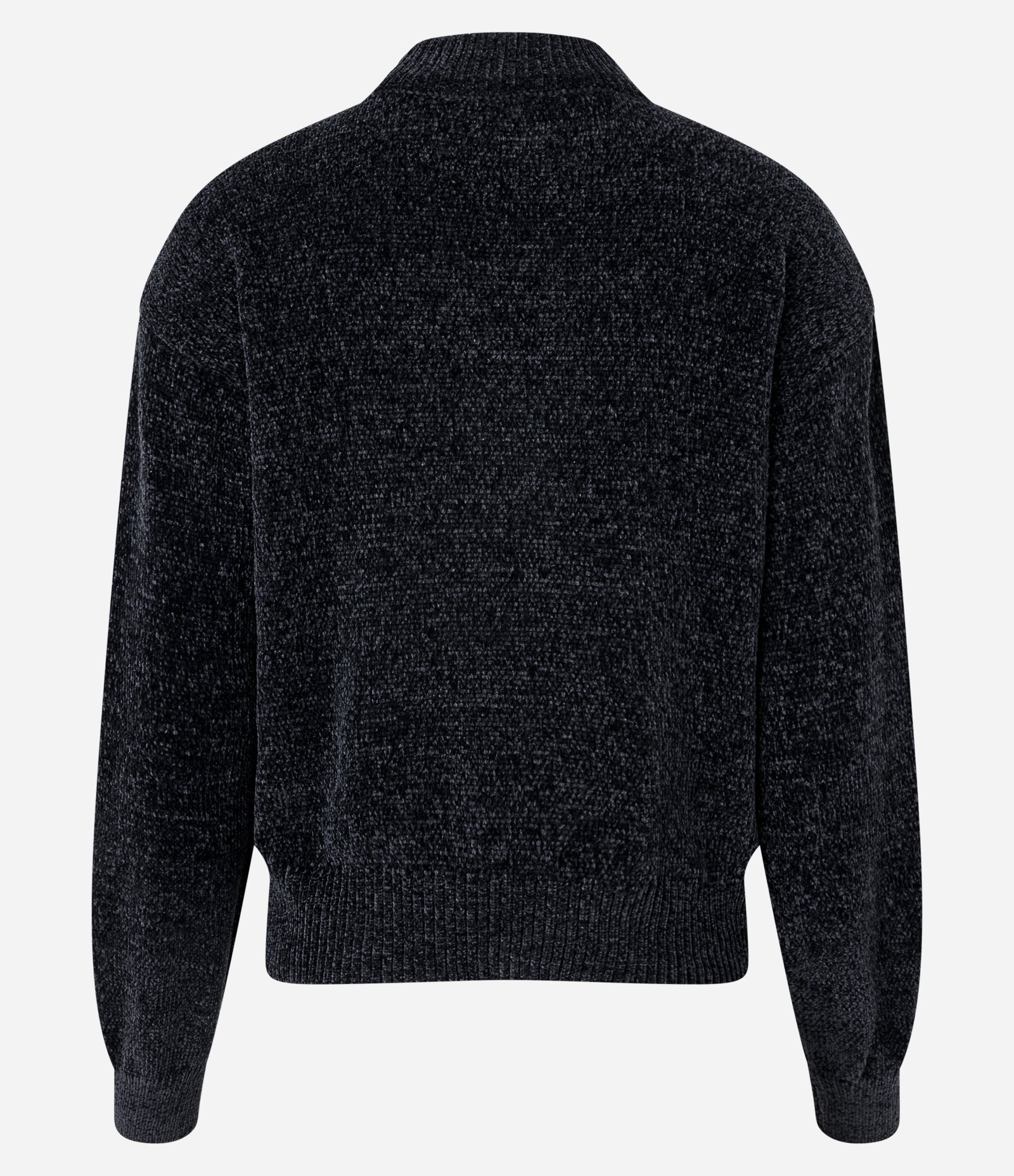 Suéter em Chenille com Golinha Alta e Ribanas 3