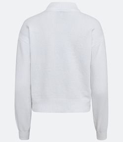 Suéter em Chenille com Golinha Alta e Ribanas